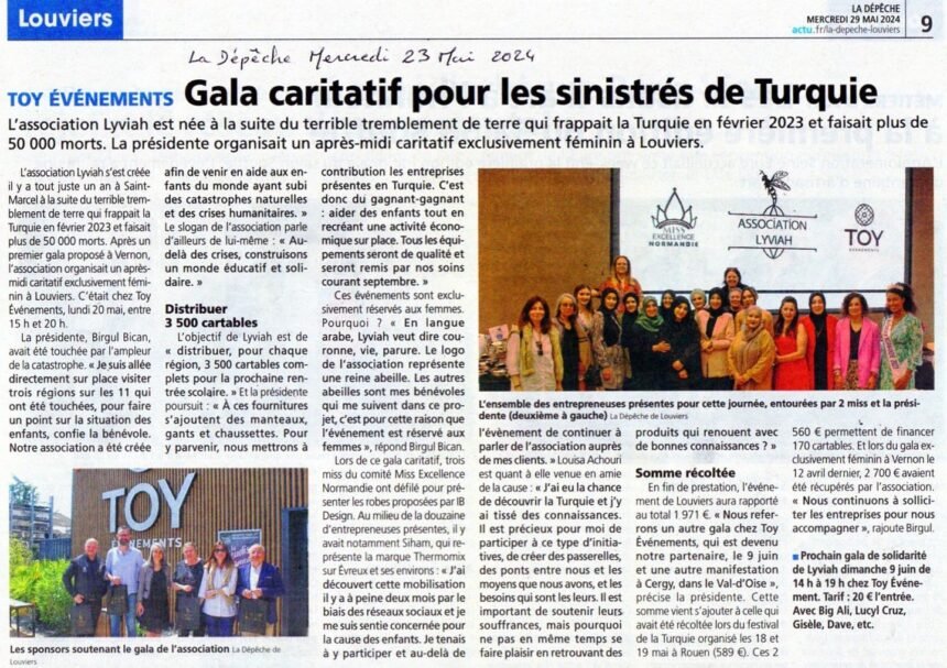 436221717_17860711983157556_8082379083794198907_n Article : Gala Caritative pour les sinistrés en Turquie